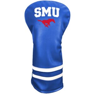 Team Golf NCAA Southern Methodist Vintage Driver Headcover - Printed Team Golf NCAA Vintage Driver Golf Club Headcover, Form Fitting Design, Retro Design with Fleece Lining for Extra Club Protection