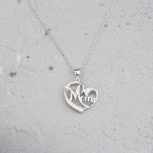 TIIMG Mema Necklace Grandma Gifts Best Mema Gifts Mothers Day Gift Gift for mema (MEMA ST necklace)