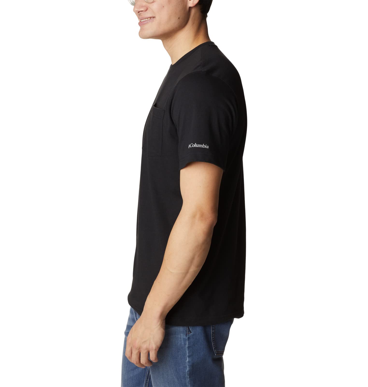 Columbia Men's Thistletown Hills Pocket Tee, Black, XX-Large