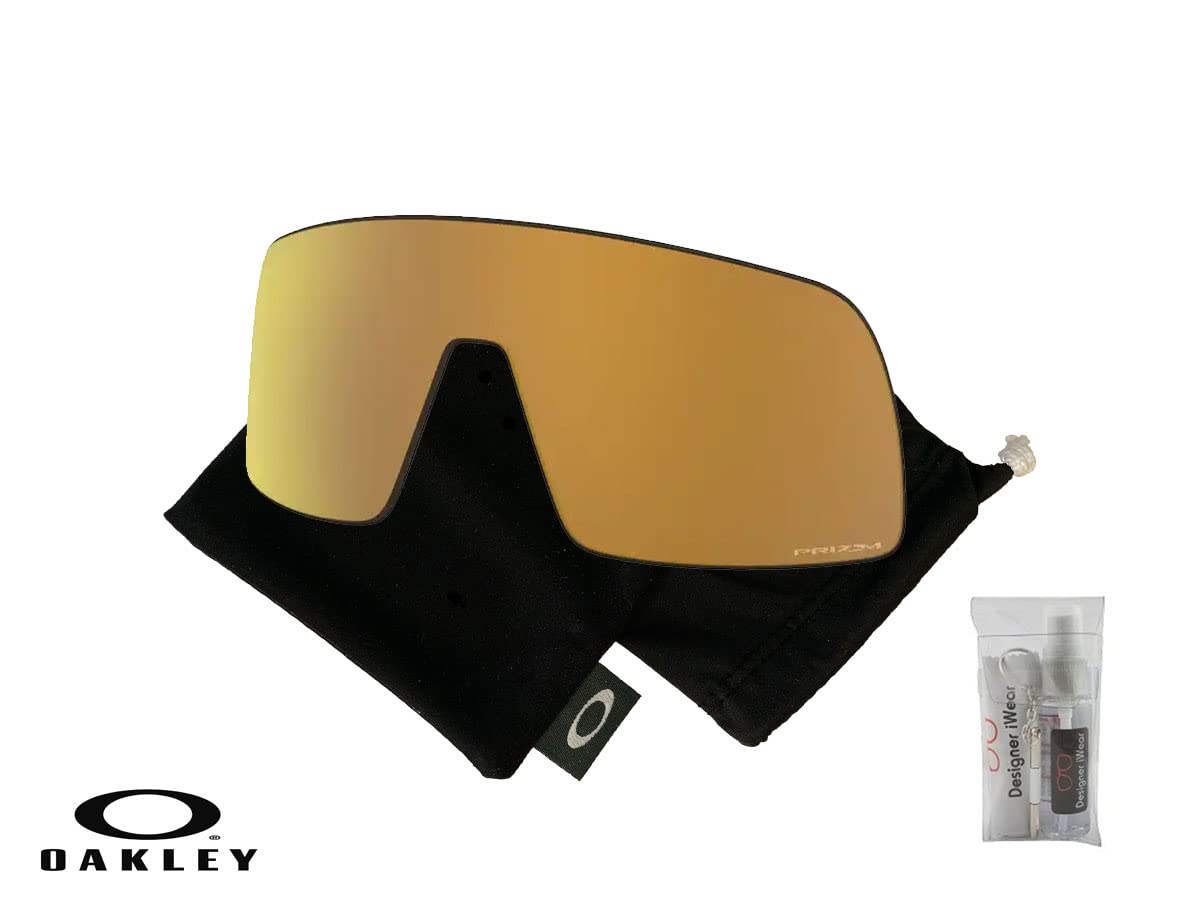 Oakley Original Sutro OO9406 Prizm 24K Iridium Replacement Lenses for Men for Women + BUNDLE Microfiber Cloth Bag