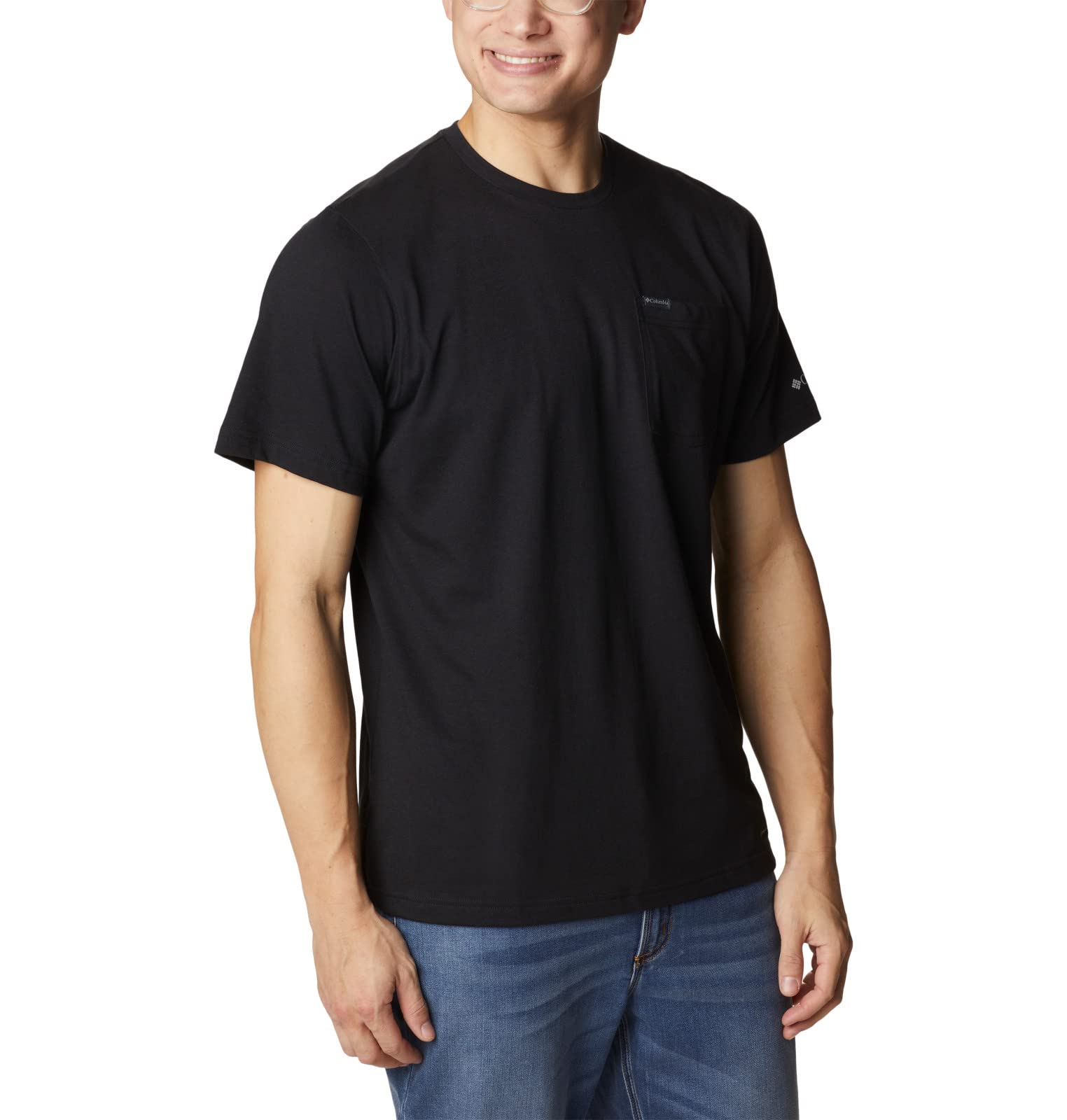 Columbia Men's Thistletown Hills Pocket Tee, Black, XX-Large