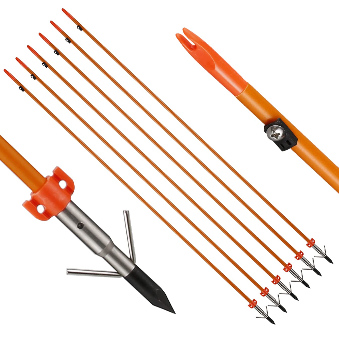 Lanneret Bowfishing Bow Kit 15-45 LBS Shoot Right Handed 2023 New Draw Length 18"~29.5" Fully Adjustable (Black)