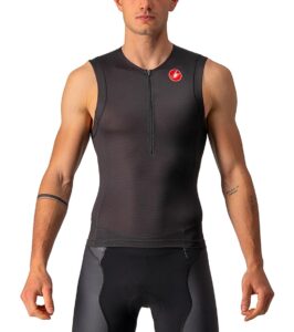 castelli free tri 2 sleeveless top - men's black, l