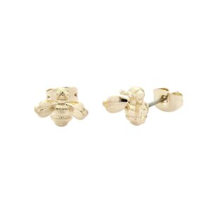 Ted Baker London Beelii Double Bee Stud Earrings for Women - Bumble Bee Jewelry Gifts (Gold Tone)