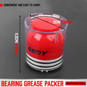 Premium Bearing Packer Kit - Effortlessly Flushes Old Grease and Repacks Wheel Bearings - Compatible with