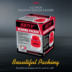 Premium Bearing Packer Kit - Effortlessly Flushes Old Grease and Repacks Wheel Bearings - Compatible with