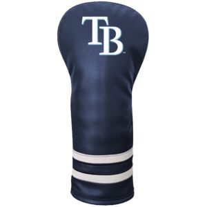 team golf mlb tampa bay rays vintage fairway headcover (color) - printed team golf mlb vintage fairway headcover (printed), fits all fairway, hybrid and utility clubs