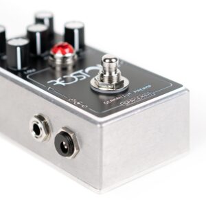 Spaceman Redstone: Germanium Preamp Guitar Effects Pedal - Silver Standard Edition with Volume, Gain and 3-Band Tone Stack Controls