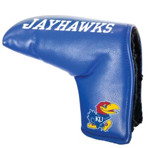 team golf ncaa kansas tour blade putter cover, fits most blade putters, scotty cameron, taylormade, odyssey, titleist, ping, callaway