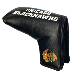 team golf nhl chicago blackhawks tour blade putter cover - printed team golf nhl tour blade putter cover, fits most blade putters, scotty cameron, taylormade, odyssey, titleist, ping, callaway