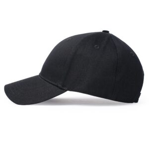 EMF Protection Hat - Blocking EMF Baseball Cap with Radiation Shielding 100% Pure Silver Lining - EMF hat with 99.99% Shielding Efficiency to Reduce 5G, 4G, WiFi and All Other RF Exposure. Black