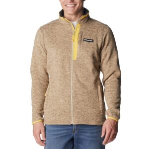 Columbia Men's Sweater Weather Full Zip, Ancient Fossil Heather, Large