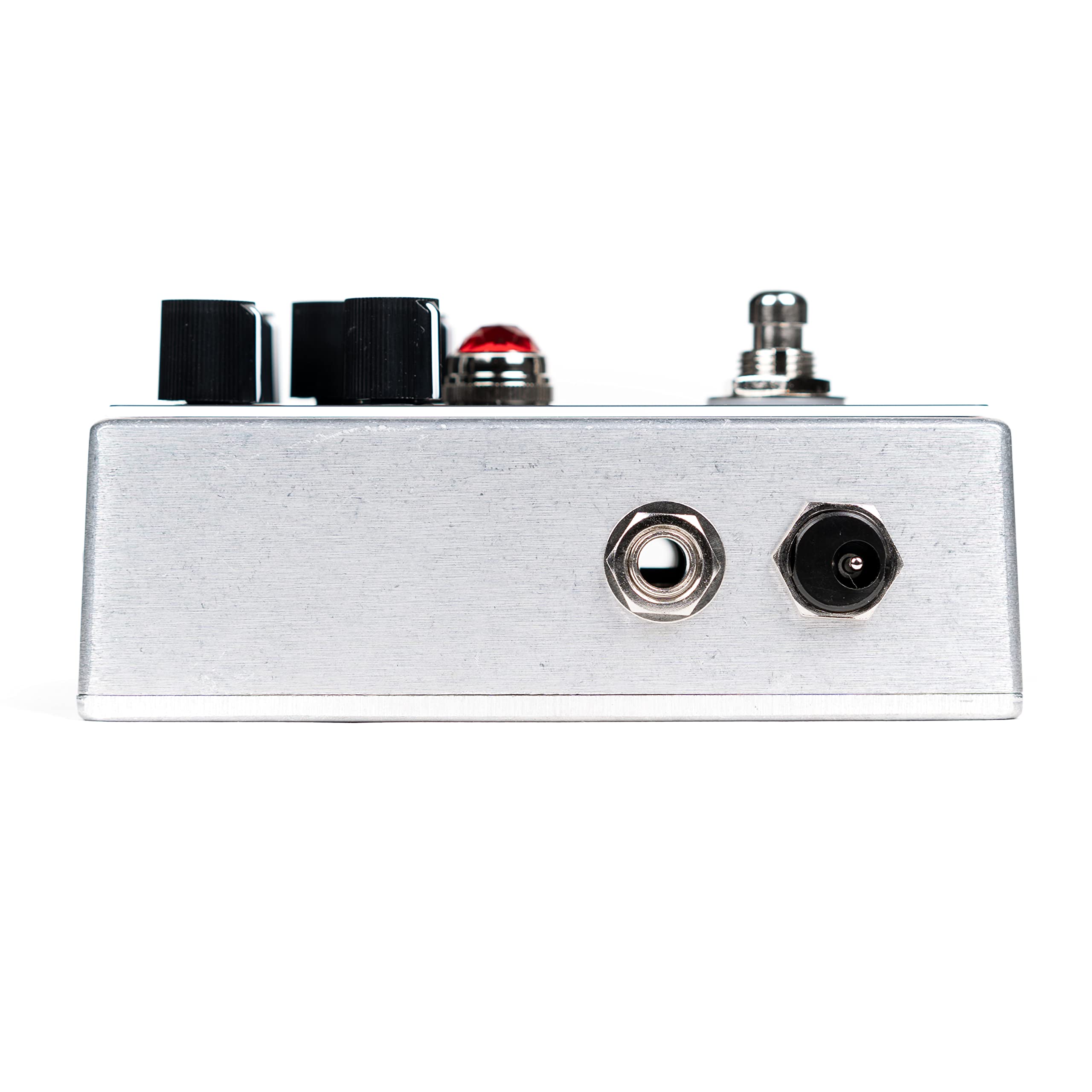 Spaceman Redstone: Germanium Preamp Guitar Effects Pedal - Silver Standard Edition with Volume, Gain and 3-Band Tone Stack Controls