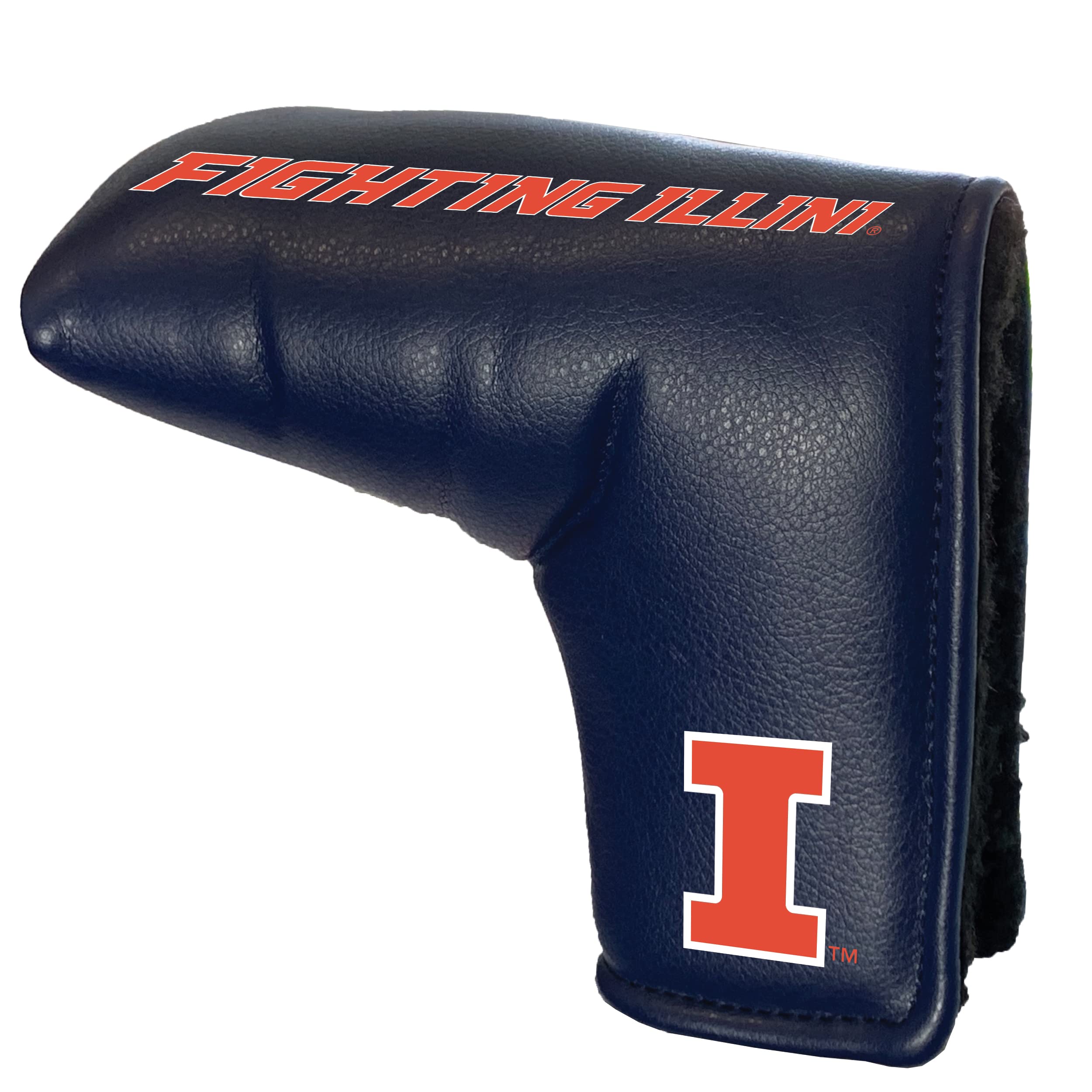 Team Golf NCAA Illinois Tour Blade Putter Cover, Fits Most Blade Putters, Scotty Cameron, Taylormade, Odyssey, Titleist, Ping, Callaway