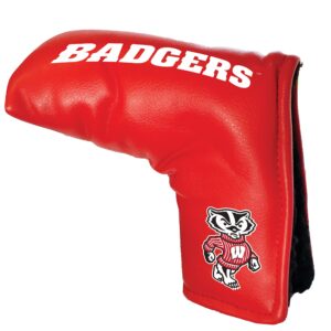 team golf ncaa wisconsin tour blade putter cover, fits most blade putters, scotty cameron, taylormade, odyssey, titleist, ping, callaway