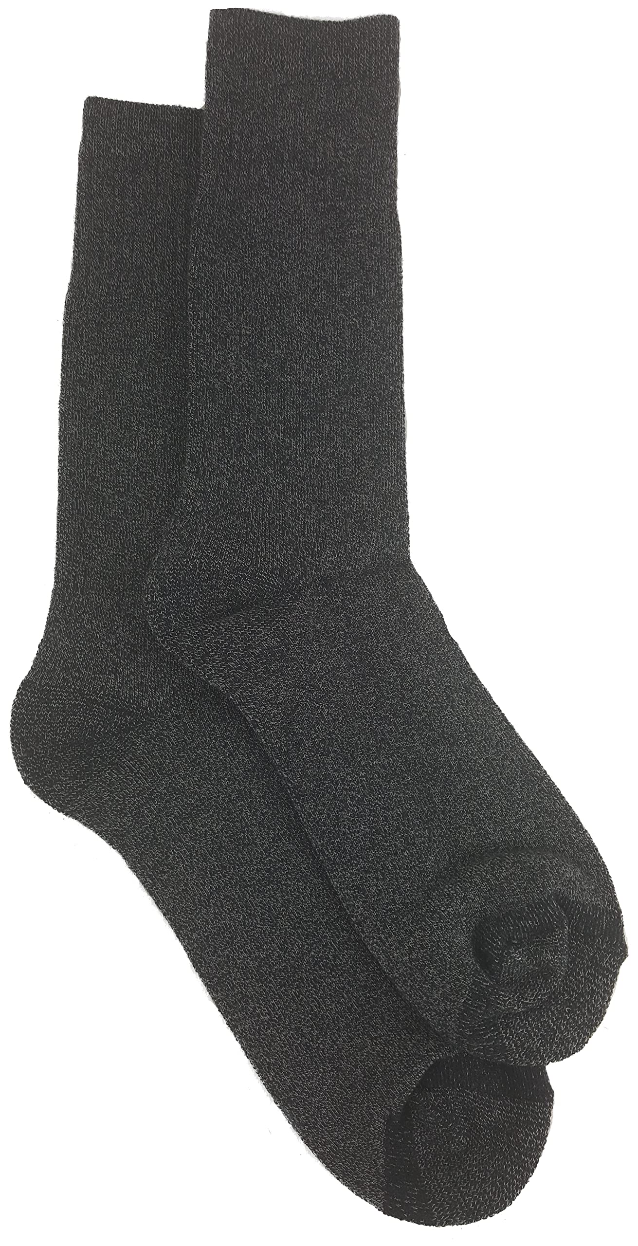 Men's Soft Thermal Boot Socks - Crew Length - Fits US Shoe Sizes 6-12 (Dark Grey)