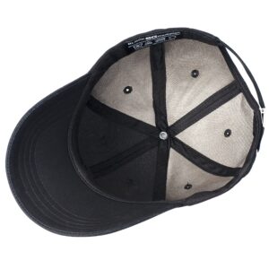 EMF Protection Hat - Blocking EMF Baseball Cap with Radiation Shielding 100% Pure Silver Lining - EMF hat with 99.99% Shielding Efficiency to Reduce 5G, 4G, WiFi and All Other RF Exposure. Black