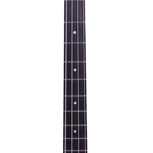 Exquisite Stylish 4 String Bass Guitar IB with Power Line and Wrench Tool Black