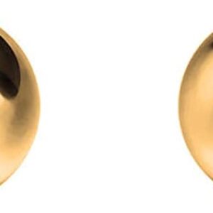 Savlano 14K Gold Ball Stud Earrings For Women - Made in Italy Comes With Savlano Gift Box (Yellow, 5mm)