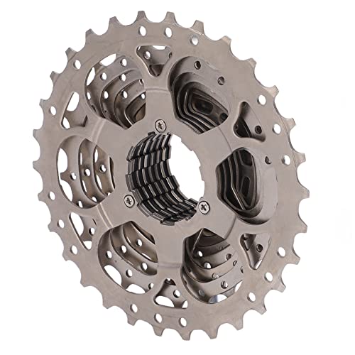 WESE 10 Speed Cassette, Anti Rust Steady Rotation 11‑30T Road Bike Cassette Lightweight for Folding