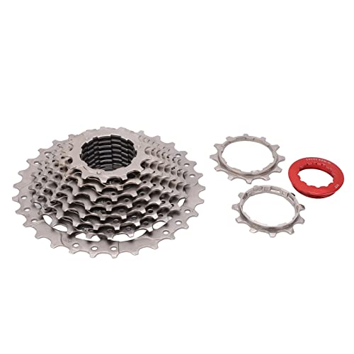 WESE 10 Speed Cassette, Anti Rust Steady Rotation 11‑30T Road Bike Cassette Lightweight for Folding