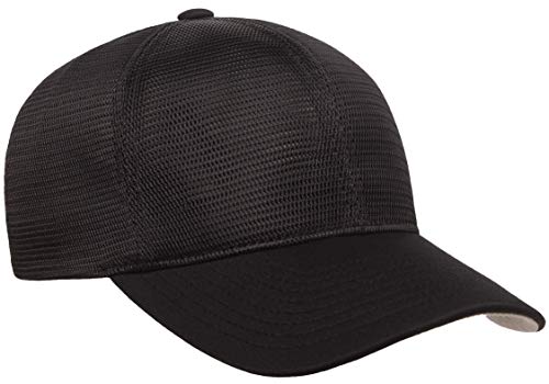 Flexfit Men's 360 Omnimesh Cap, Black, XX-Large