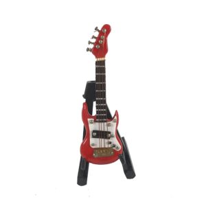 ALANO Miniature Electric Guitar Ornaments mini guitar model bass guitar ornament musical ornaments (7cm)