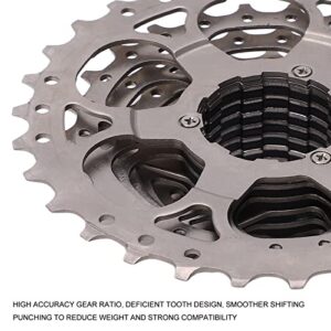 WESE 10 Speed Cassette, Anti Rust Steady Rotation 11‑30T Road Bike Cassette Lightweight for Folding