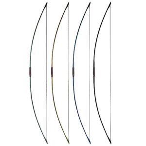 67 Inch Archery Traditional Longbow 25-120lbs Recurve Bow Hunting English Longbow for Right Hand Left Hand Adult Outdoor Sports (black, 100 Lbs)