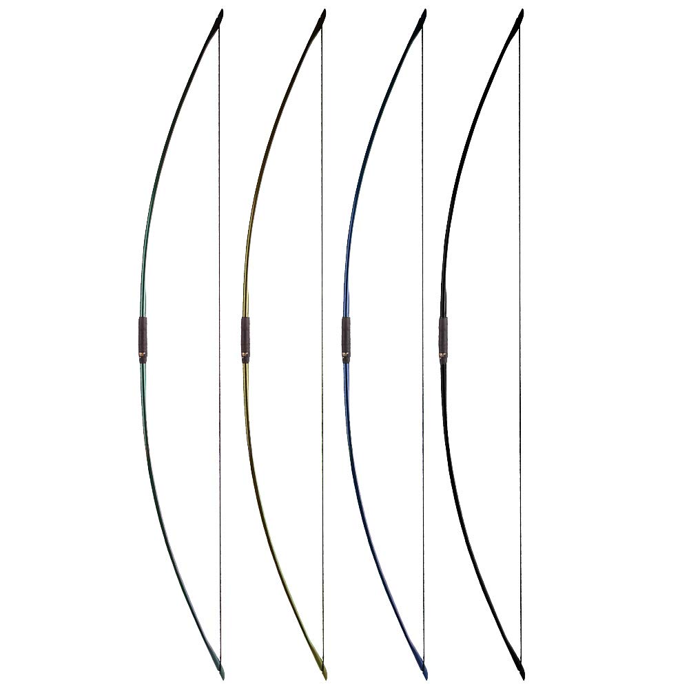 67 Inch Archery Traditional Longbow 25-120lbs Recurve Bow Hunting English Longbow for Right Hand Left Hand Adult Outdoor Sports (black, 100 Lbs)