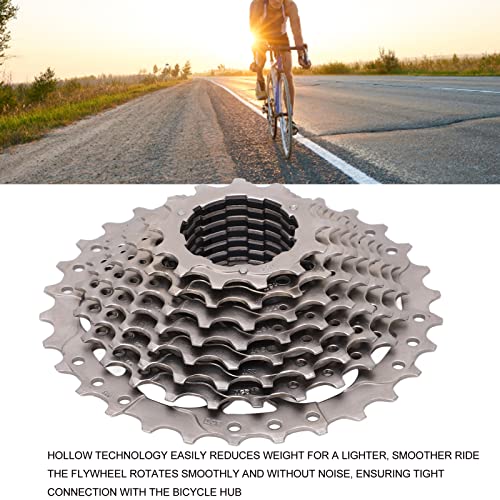 WESE 10 Speed Cassette, Anti Rust Steady Rotation 11‑30T Road Bike Cassette Lightweight for Folding