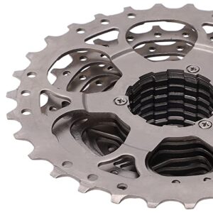 WESE 10 Speed Cassette, Anti Rust Steady Rotation 11‑30T Road Bike Cassette Lightweight for Folding