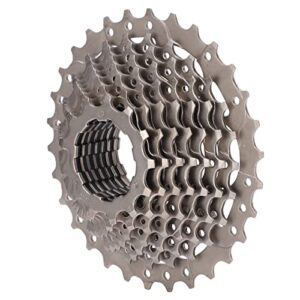 WESE 10 Speed Cassette, Anti Rust Steady Rotation 11‑30T Road Bike Cassette Lightweight for Folding