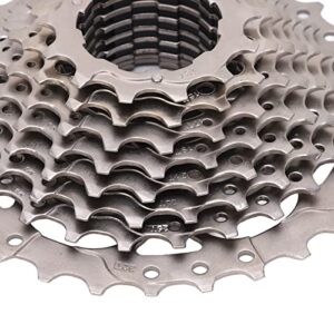 WESE 10 Speed Cassette, Anti Rust Steady Rotation 11‑30T Road Bike Cassette Lightweight for Folding