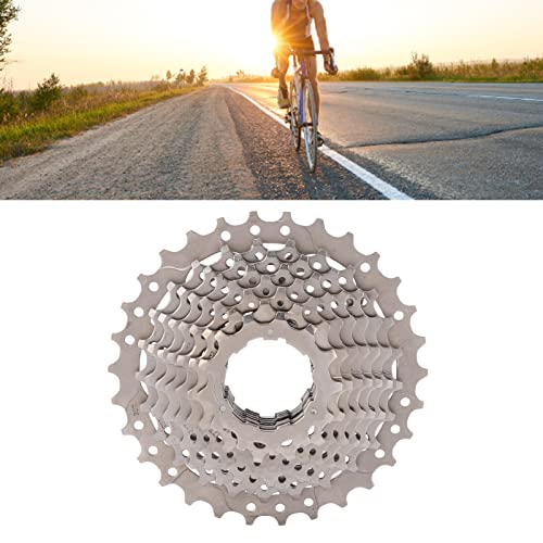 WESE 10 Speed Cassette, Anti Rust Steady Rotation 11‑30T Road Bike Cassette Lightweight for Folding