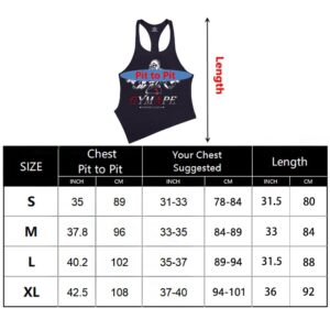 Men's Y-Back Bodybuilding Workout Stringer Tank Tops Muscle Sleeveless T Shirts with Incline Hem Color Red Size L