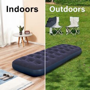 RAPTAVIS Single Size Air Mattress Inflatable Bed, Blow Up Mattress Camping Sleeping Pad