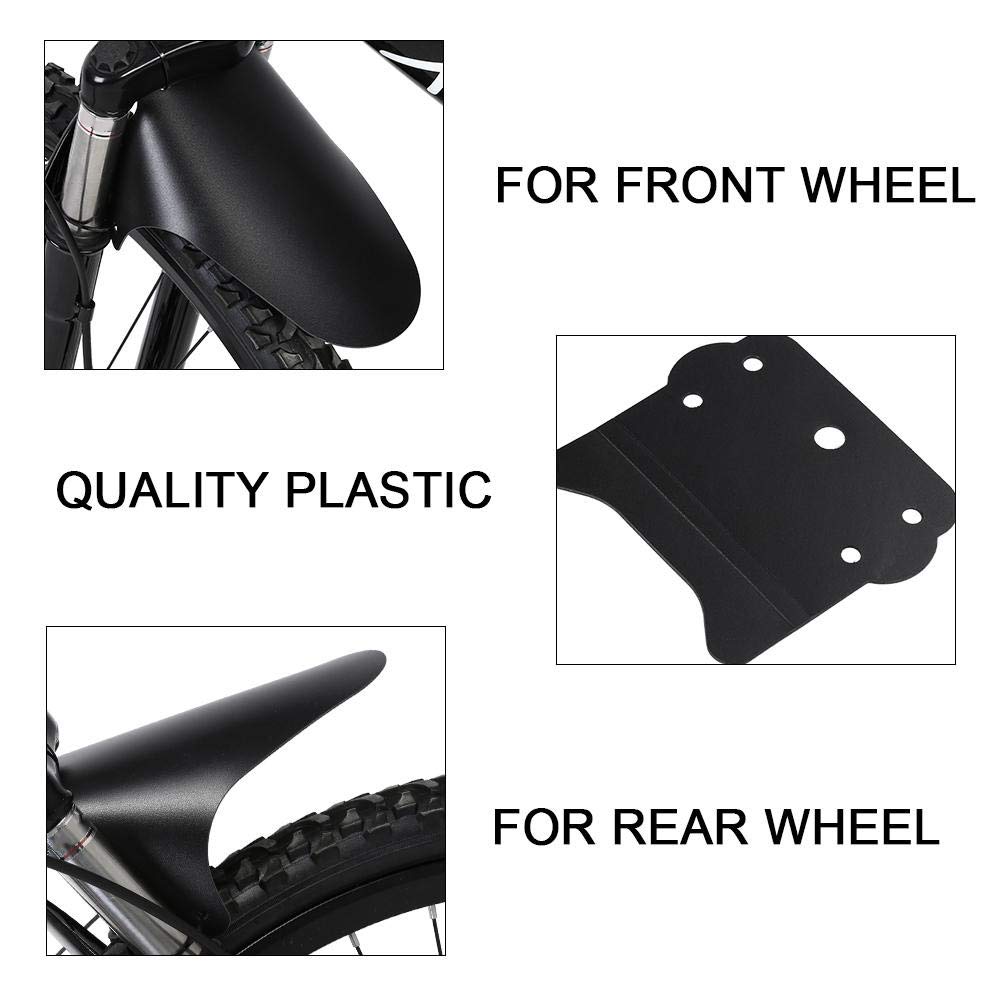 Pilipane Adjustable Road Mountain Bike Bicycle Cycling Tire Front/Rear Mudguards,Mountain Bike,Bike Set, Mudguard Bracket (10.43 x 8.66in), Mountain Bike, Adjustable Road Mount