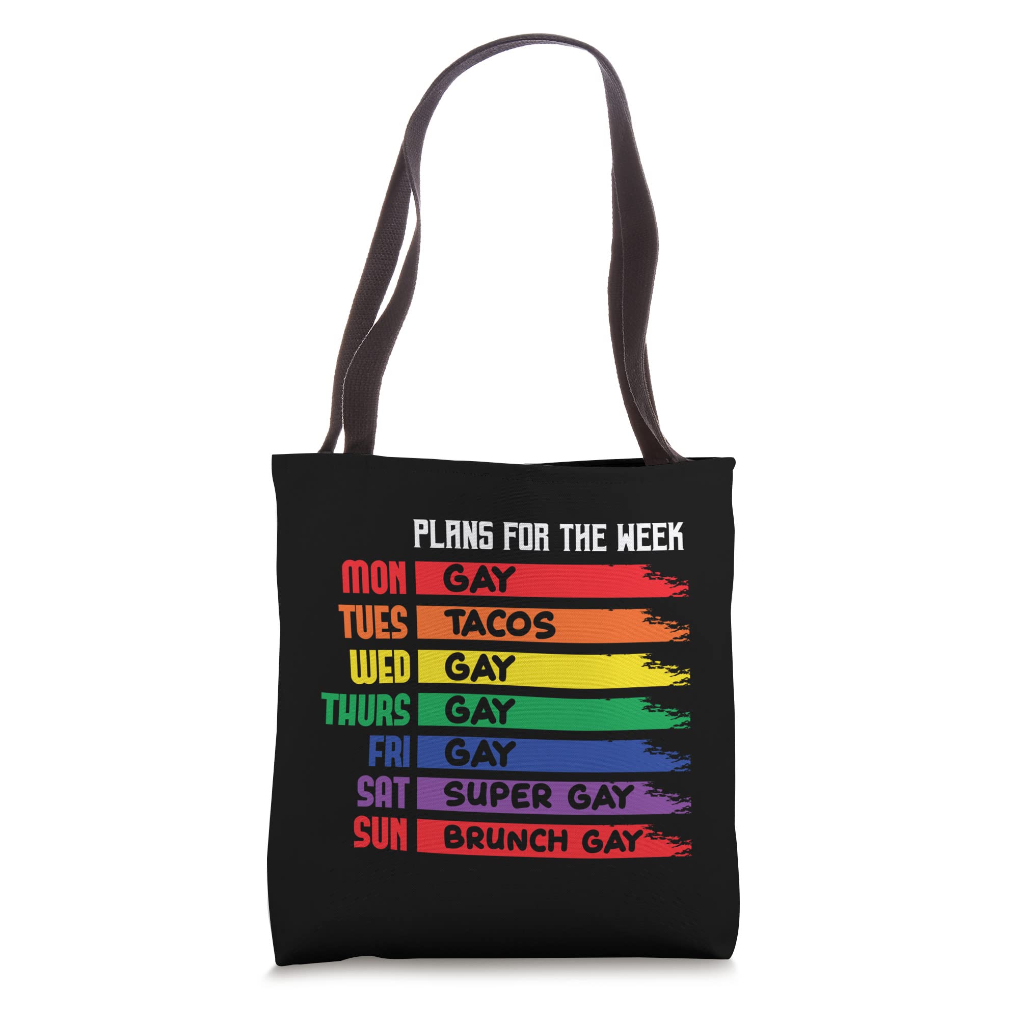 LGBTQ Agenda Gay Pride CSD Rainbow Gay Agenda Tote Bag