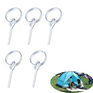 tent ring replacement with pins - 5pcs ultra light galvanized tent pole connectors camping repair accessories kit for outdoor camping hiking travel