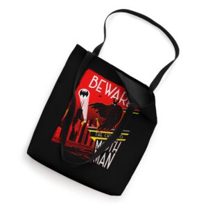 Beware of the Chicago Mothman! Art Deco Pop Culture Cryptid Tote Bag