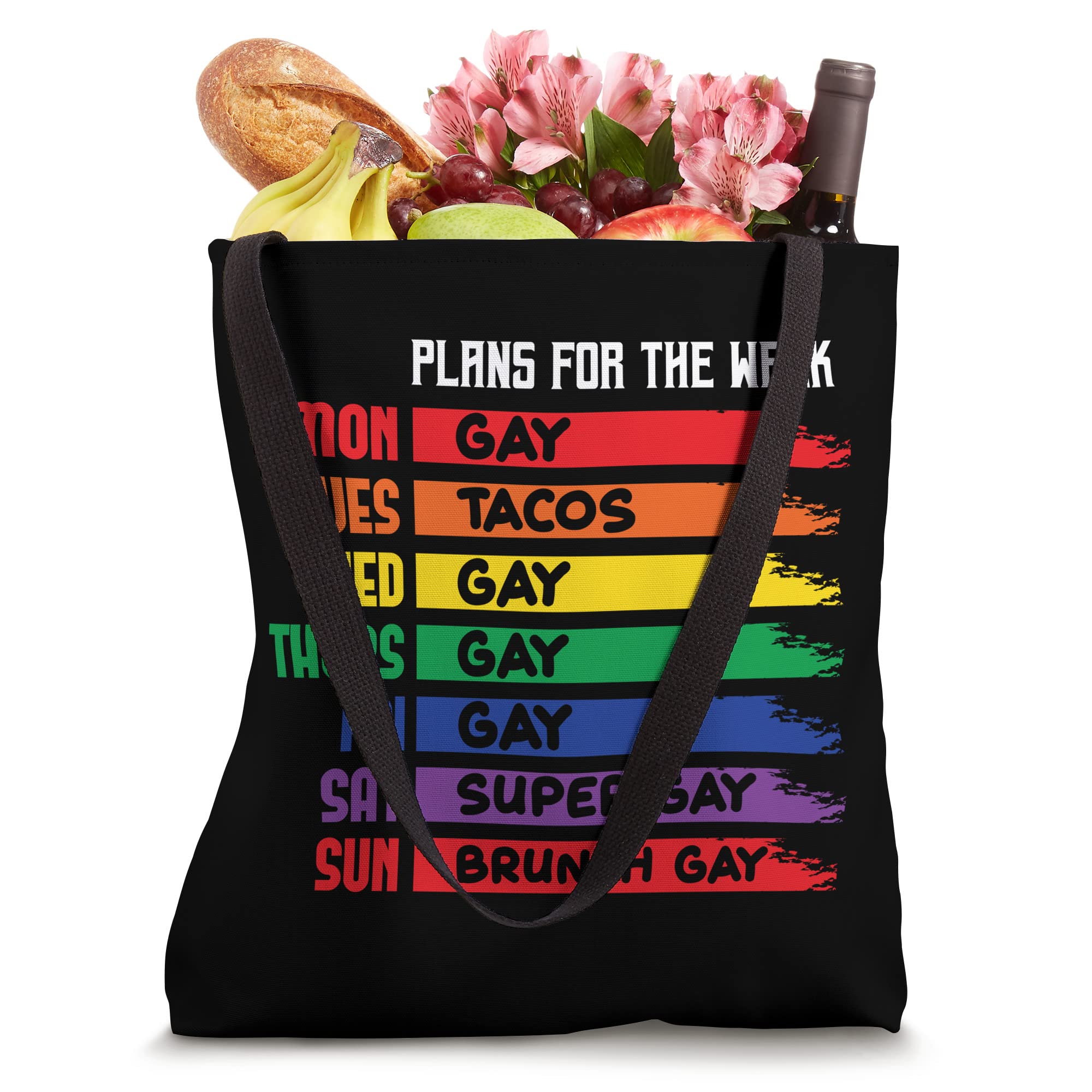 LGBTQ Agenda Gay Pride CSD Rainbow Gay Agenda Tote Bag