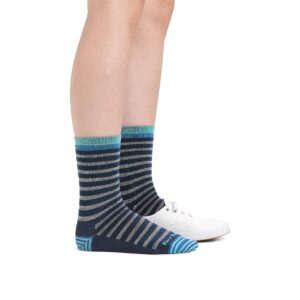 Darn Tough Women's Morgan Crew Lightweight Lifestyle Sock (Style 6039) - Dark Teal, Medium