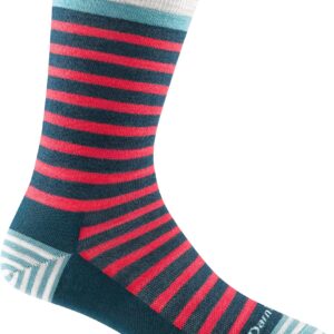 Darn Tough Women's Morgan Crew Lightweight Lifestyle Sock (Style 6039) - Dark Teal, Medium