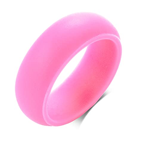 YUNGELX Sun Moon Best Friend Ring Silicone Couple Matching Ring Set for Him Her 8MM Black Breathable Silicone Rubber Dome Rings Comfort Fit Wedding Band for Girlfriend Boyfriend,Size 7 + Size 9