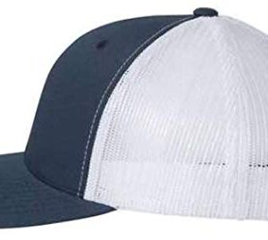 Denali Trucker Hat w/National Park Woven Patch (Navy/White)