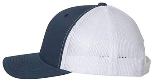 Denali Trucker Hat w/National Park Woven Patch (Navy/White)