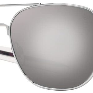 AO Original Pilot Sunglasses - Silver - SunFlash Silver Mirror SkyMaster Glass Lenses - Bayonet Temple - Polarized - 57-20-140