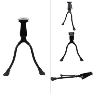 Center Mount Double Leg Bike Kickstand, Adjustable Practical Mountain Bike Foot Stand for 26 inches and Above Wheel Mountain Bike,Road Bicycle,Adult Bike,Sports Bike, Center Mount Double Leg Bike