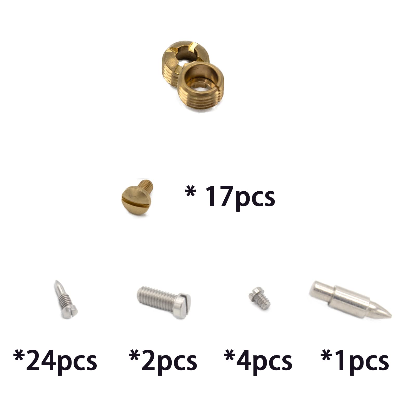 Cheerock Alto Sax Repair Kit Alto Saxophone Repair Parts including Screws Sound Hole Pad Spring Needles Rollers DIY Tools